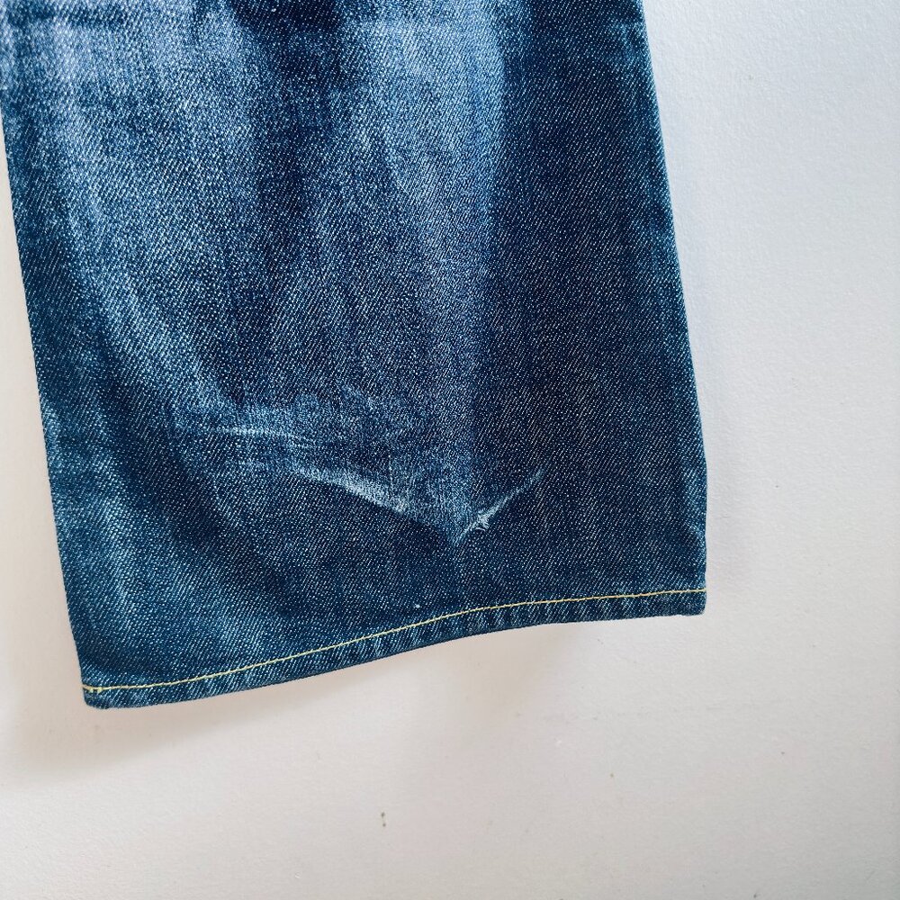 Paper Denim & Cloth Classic Indigo Wide Leg Jeans - Picture 5 of 7